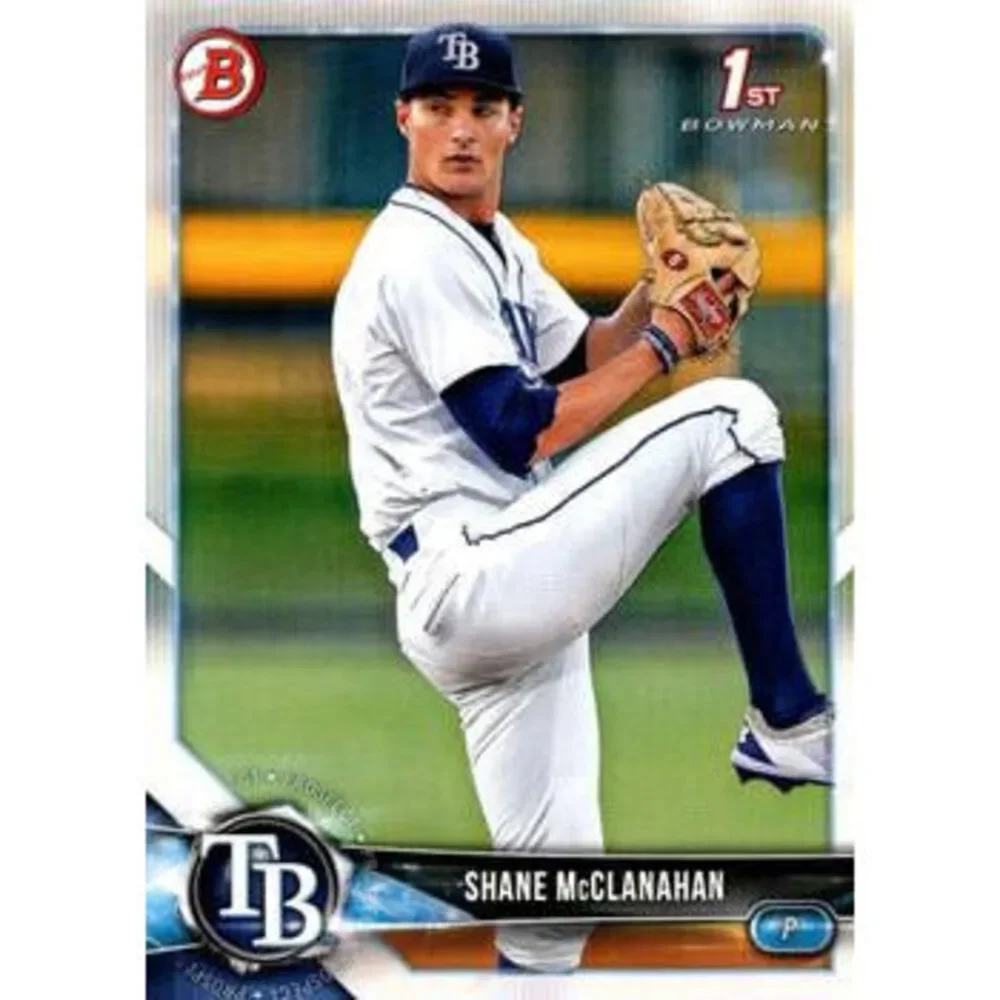 2018 Bowman Draft Shane McClanahan FBC BD-9 Tampa Bay Rays